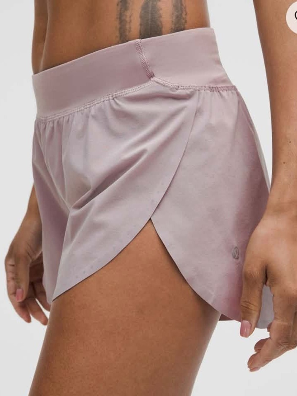lululemon athletica Mauve Tulip-Hem Athletic Shorts